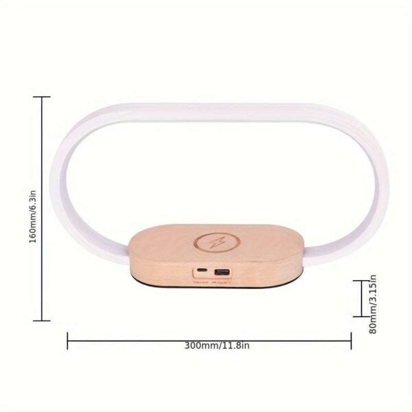 10W Multifunctional Wireless Charging Station, Watch, LED Desk Lamp, Night Light, USB Port, For IPhone/Samsung/Xiaomi Mobile Phone Fast Charging Station