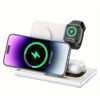 Wireless Charging Station, 4 In 1 Wireless Charger Stand, Multi Fast Wireless Charging Dock For iPhone Multiple Devices For IPhone 14/14 Plus/13/12/11/Pro/Max/X/XS/XR/8, For iWatch Ultra/8/7/6/5/4/3/2/SE, For Airpods 3/2/Pro, For Samsung S23 Ultra/S22/S21