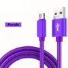 Nylon USB Type C Cable Fast Charging Data Cord For Samsung/Xiaomi/vivo/oppo/Redmi And More USB C Smartphones Charger Cable