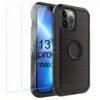 For IPhone 15/14/13/12/11/XR/Mini/Pro/Plus/Pro Max Case With Screen Protector, Support Wireless Charging, Heavy Duty Drop Protection, Full-Body Rugged Durable Three-Layer Construction Phone Case