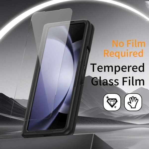 New Model On The Market. Suitable For Samsung Galaxy Z Fold 5/4/3 Business Phone Case. With Central Shaft Protection. With High-definition Transparent Tempered Film. Invisible Ring Holder. Just Developed. New Style On The Market.