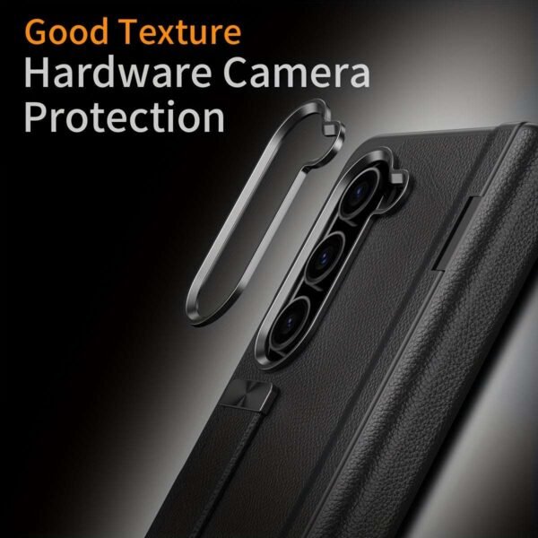 New Model On The Market. Suitable For Samsung Galaxy Z Fold 5/4/3 Business Phone Case. With Central Shaft Protection. With High-definition Transparent Tempered Film. Invisible Ring Holder. Just Developed. New Style On The Market.