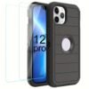For IPhone 15/14/13/12/11/XR/Mini/Pro/Plus/Pro Max Case With Screen Protector, Support Wireless Charging, Heavy Duty Drop Protection, Full-Body Rugged Durable Three-Layer Construction Phone Case
