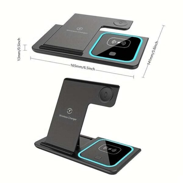 Hot sale 3-in-1 wireless charger, double coil mobile phone wireless charging