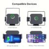 15W Car Wireless Charger Fast Charging Station Car Phone Holder For Samsung Galaxy Z Fold 4 3 2 iPhone 14 13 Pro Max Fold Screen