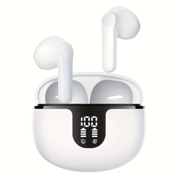 In ear wireless earphones with HIFI sound quality, true wireless all-round stereo earphones with low delay, automatic connection, high-definition noise reduction, large battery life, and LED digital display of battery life