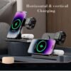 Wireless Charging Station, 4 In 1 Wireless Charger Stand, Multi Fast Wireless Charging Dock For iPhone Multiple Devices For IPhone 14/14 Plus/13/12/11/Pro/Max/X/XS/XR/8, For iWatch Ultra/8/7/6/5/4/3/2/SE, For Airpods 3/2/Pro, For Samsung S23 Ultra/S22/S21