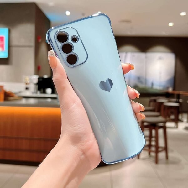 Luxury Plating Phone Case For Samsung Galaxy S23 FE Love Heart Shockproof Cover