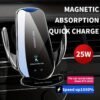 Car Phone Holder 25W Fast Wireless Charger Automatic Intelligent Infrared Air Vent Mount Charging for All Smartphone
