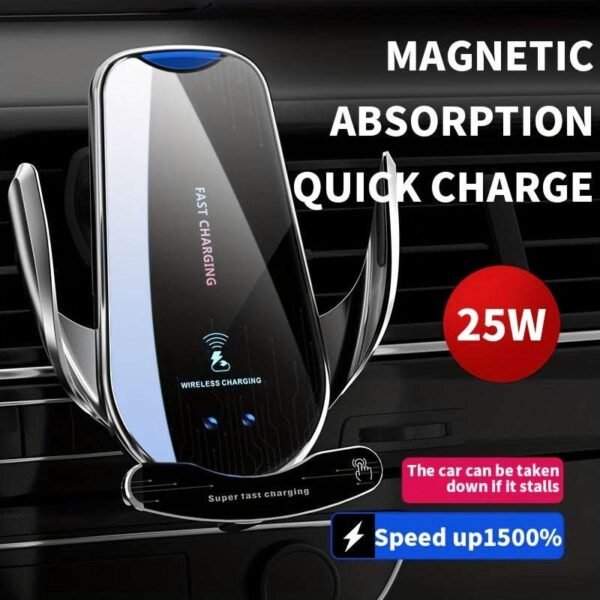 Car Phone Holder 25W Fast Wireless Charger Automatic Intelligent Infrared Air Vent Mount Charging for All Smartphone