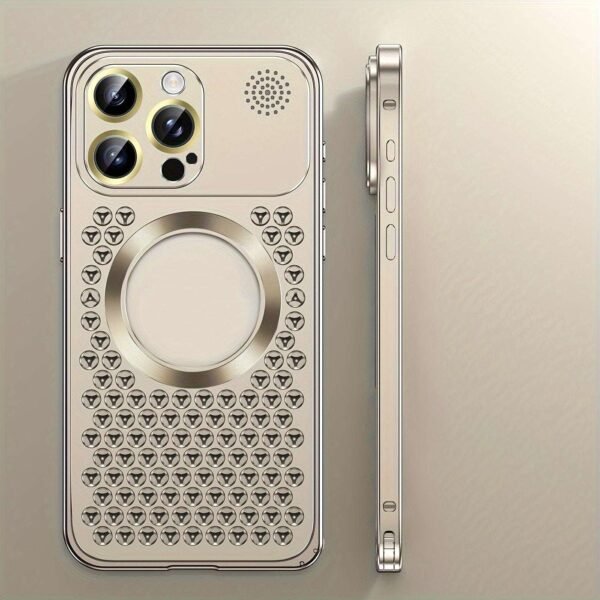 Metal Case For IPhone 15/15 Plus/15 Pro/15 ProMax, Aluminium Alloy Cover Case With Aromatherapy, Full Body Rugged Shockproof Protective, Scratch-resistant Metal Back Cover, Cooling Shell, Creative Gift For Friend