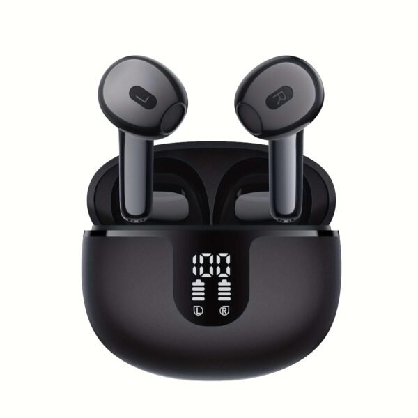 In ear wireless earphones with HIFI sound quality, true wireless all-round stereo earphones with low delay, automatic connection, high-definition noise reduction, large battery life, and LED digital display of battery life
