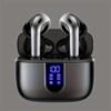 True Wireless Earbuds 60H Playback LED Power Display Earphones with Wireless Charging Case Waterproof in-Ear Earbuds with Mic for TV Smart Phone Computer Laptop Sports
