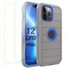For IPhone 15/14/13/12/11/XR/Mini/Pro/Plus/Pro Max Case With Screen Protector, Support Wireless Charging, Heavy Duty Drop Protection, Full-Body Rugged Durable Three-Layer Construction Phone Case