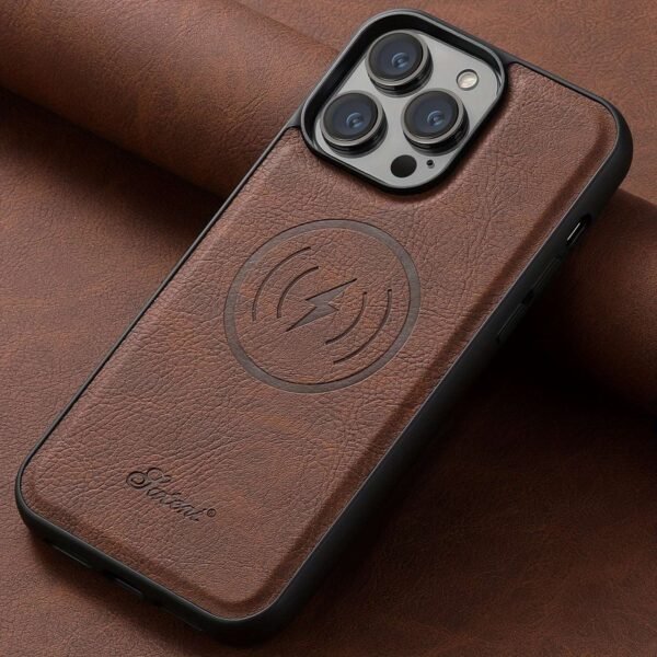 SUTENI Wallet Phone Case Card Holder Faux Leather Magnetic Pocket Cover Magnetic Wireless Charging For IPhone 12 13 14 15 Pro Max Plus