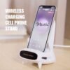 Cell Phone Wireless Charger Stand, 15W Fast Charging Fast, Charging Dock Station Desktop Phone Holder For Samsung, IPhone 14 13 12