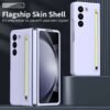 Thin And Slim Phone Case, Suitable For Samsung Galaxy Z Fold5 Fold4 Fold3 Fold, With Stylus Pen And Built-in Tempered Glass HD Screen Protector