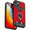 Shockproof Hard Phone Case With Metal Stand And Card Slot For IPhone 15 Pro Max 14 Pro Max 13 Pro Max 12 Pro Max 11 Pro Max