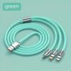 1pc/2pcs/3pcs Multi-Charging Cable 3-In-1 Type-C Data Ultra-Fast Charging Cable For Iphone/Type-C/Samsung/Xiaomi And More MFI Certificate