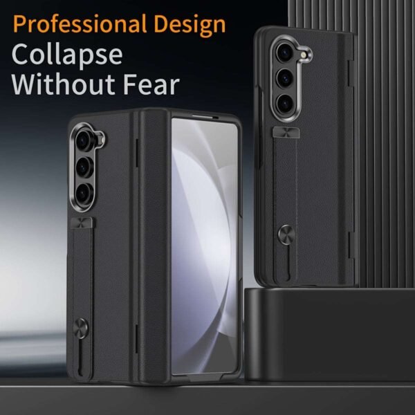 New Model On The Market. Suitable For Samsung Galaxy Z Fold 5/4/3 Business Phone Case. With Central Shaft Protection. With High-definition Transparent Tempered Film. Invisible Ring Holder. Just Developed. New Style On The Market.
