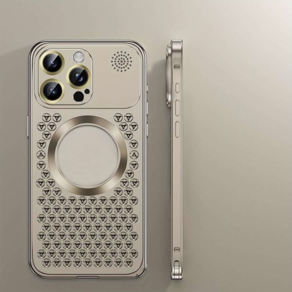 Metal Case For IPhone 15/15 Plus/15 Pro/15 ProMax, Aluminium Alloy Cover Case With Aromatherapy, Full Body Rugged Shockproof Protective, Scratch-resistant Metal Back Cover, Cooling Shell, Creative Gift For Friend