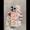 Oil Painting Flowers Suitable For IPhone 15 Pro/14 Pro Max/13/12 Pro Max/11 Lens Full Coverage High-end New Anti-fall Protective Case