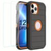For IPhone 15/14/13/12/11/XR/Mini/Pro/Plus/Pro Max Case With Screen Protector, Support Wireless Charging, Heavy Duty Drop Protection, Full-Body Rugged Durable Three-Layer Construction Phone Case