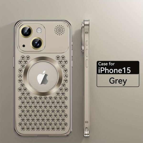 Metal Printed Phone Case For IPhone 15/15 Plus/15 Pro/15 ProMax, Cooling Shell, Creative Gift For IPhone 14/14 Plus/14 Pro/14 ProMax, Gift For Easter Day, Christmas, Halloween, Friend Or Yourself