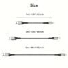 3.3ft/6.6ft/9.9ft Nylon High-Speed USB Fast Charging Data Cable For Iphone 14 13 12 11 Pro Max X XR XS 8 7 For MacBook, IPad, IPad Air, Airpods