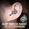 Ultra-thin Stick On Ear Mini Bluetooth Earphones Dual Ear Sleep Earphones