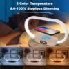 10W Multifunctional Wireless Charging Station, Watch, LED Desk Lamp, Night Light, USB Port, For IPhone/Samsung/Xiaomi Mobile Phone Fast Charging Station