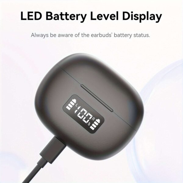 Waterproof IP54 Digital Display ENC Noise Reduction TWS Wireless Bluetooth Earphones For Android And Iphone Phones And Computers