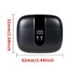 True Wireless Earbuds 60H Playback LED Power Display Earphones with Wireless Charging Case Waterproof in-Ear Earbuds with Mic for TV Smart Phone Computer Laptop Sports