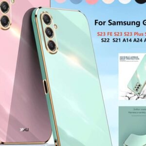 For Samsung Galaxy S23 FE S23 S23 Plus S23 Ultra Shockproof Straight Edge Electroplated Phone Case
