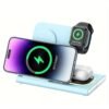 Wireless Charging Station, 4 In 1 Wireless Charger Stand, Multi Fast Wireless Charging Dock For iPhone Multiple Devices For IPhone 14/14 Plus/13/12/11/Pro/Max/X/XS/XR/8, For iWatch Ultra/8/7/6/5/4/3/2/SE, For Airpods 3/2/Pro, For Samsung S23 Ultra/S22/S21