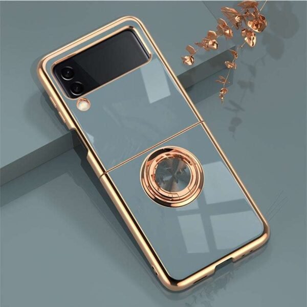 For Samsung Galaxy Z Flip3 Flip4 Flip5 mobile phone case ring buckle magnetic car plated protective case new
