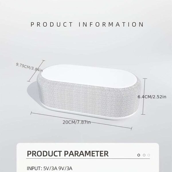 Wireless Charger Time Alarm Clock LED Light Thermometer Earphone Phone Chargers 15W Fast Charging Dock Station For IPhone Samsung